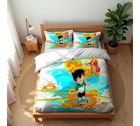 Juego De Ropa De Cama De Lujo Transpirable Detective Conan 210 Hilos Algodón Suave Fresco para Verano Cálido para Invierno Cómodo Y Antiácaros (Conan 04,220x 240cm-Cama 150/160)