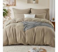 Juego de ropa de cama de muselina EMME 100% algodón, 220x240, juego de fundas nórdicas de verano dobles con cremallera, juego de 1 funda nórdica con 2 fundas de almohada de 80x80 cm, colcha de