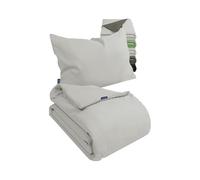 Juego de ropa de cama de terciopelo ultra suave Marie´s Home 100x135 - Edredón + 1 funda de almohada 80x80, juego de 2 piezas 1629.2376, 100 x 135 + 40 x 60 cm, plateado