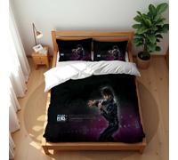 Juego De Ropa De Cama Elvis Presley De 3 Piezas Funda Nórdica Suave para Invierno Reversible para Cama Individual O Doble con Funda De Almohada 80 X 80 Cm (EP 01,180x220cm-Cama 105/120)