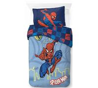 Juego de ropa de cama individual Jay Franco Marvel Spiderman 100% algodón - Incluye funda de almohada 50 x 70 cm