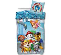 Juego de ropa de cama infantil de la Patrulla Canina, 135 x 200 cm, 80 x 80 cm, 100% algodón, juego de 2 piezas, ropa de cama para niños y niñas