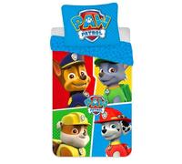 Juego de ropa de cama infantil de la Patrulla Canina, 2 piezas, funda nórdica de 100 x 135 cm y funda de almohada de 40 x 60 cm, 100 % algodón, certificado Öko-Tex