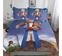 Juego De Ropa De Cama, Juego De Funda Nórdica con De El Principito, Contiene Funda De Edredón De Microfibra Y Fundas De Almohada De King(220x240cm)