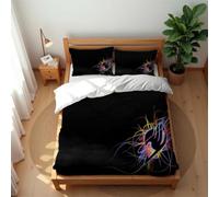 Juego De Ropa De Cama Moderno Y Minimalista con Diseño De Cuento De Hadas Tejido De Algodón De 210 Hilos con Fundas De Almohada De 50 X 75 Cm (Fairy 05,150x200cm-Cama 90)