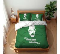 Juego De Ropa De Cama Moderno Y Minimalista De Breaking Bad Tejido De Algodón De 210 Hilos con Fundas De Almohada De 50 X 75 Cm (Bad 03,150x200cm-Cama 90)