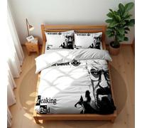 Juego De Ropa De Cama Moderno Y Minimalista De Breaking Bad Tejido De Algodón De 210 Hilos con Fundas De Almohada De 50 X 75 Cm (Bad 02,220x 240cm-Cama 150/160)