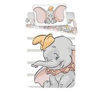 Juego de ropa de cama para bebés Dumbo, 2 piezas 100% algodón, tamaño: 100 x 135 cm, 40 x 60 cm, certificado Öko Tex Standard 100