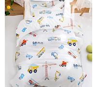 Juego de Ropa de Cama para Bebés Edredones Muselina de Algodón Funda Nórdica 100 x 135 cm Funda de Almohada 40x60 cm