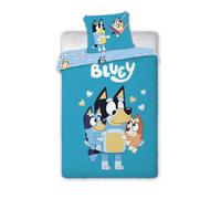 Juego de ropa de cama para niños Bluey Loving Moments, 100×135 cm, 40×60 cm