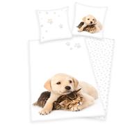 Juego De Ropa De Cama Perro Y Gato 2 Piezas 135 X 200Cm