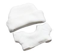 Juego de ropa de muñeca para muñecas de 17 cm, bonito traje de punto hecho a mano, gorra roscada con brida + camiseta, regalos para coleccionistas de muñecas, niñas, niños, accesorios de muñeca de 5.9