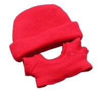 Juego de ropa de muñeca para muñecas de 17 cm, bonito traje de punto hecho a mano, gorra roscada con brida + camiseta, regalos para coleccionistas de muñecas, niñas, niños, accesorios de muñeca de 5.9