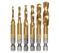 - Juego de roscar y roscar | Desbarbador de vástago hexagonal - Para desbarbar en roscar | Para carpintería automotriz, procesamiento de metal, construcción, instalación sanitaria, taller, garaje