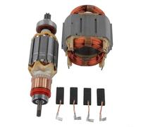 Juego de rotor de estator de herramienta eléctrica para HR4003C HR4013C, 625758-6 513888-4 con 4 cepillos de carbono CB350, kit de repuesto de armadura