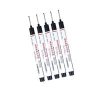 Juego de rotuladores de 5 piezas con puntas alargadas, Black | Textura plástica con regla lateral y tiras de calibración para mediciones de precisión adecuadas para trabajar