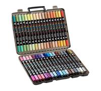 Juego De Rotuladores De Pintura Acrílica - Bolígrafos De Colorear De Doble Punta - Materiales Artísticos Impermeables y Resistentes a la Decoloración para Educación Artística Infantil, Scrapbooking,
