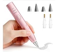 Juego de rotuladores eléctricos para pintura de diamantes, bolígrafo con 4 cabezales de repuesto y bomba de vacío, 3 niveles de succión ajustables, accesorios de pintura de diamantes, recargable