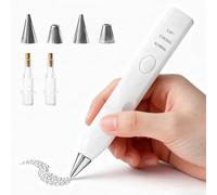 Juego de rotuladores eléctricos para pintura de diamantes, bolígrafo con 4 cabezales de repuesto y bomba de vacío, 3 niveles de succión ajustables, accesorios de pintura de diamantes, recargable