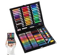 Juego de rotuladores para colorear, 150X Kit de arte de suministros de dibujo, Juego de rotuladores de bolígrafos para colorear para, suministros de dibujo