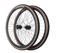 Juego De Ruedas 700C Bicicleta De Gravel Y Carretera Buje 32H Llanta De Aleación Aluminio 30 Mm Doble Pared Freno De Disco Cierre Rápido Cassettes 7-10 Velocidades(with Tyres)