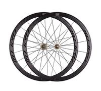 Juego de ruedas 700c con freno de llanta para bicicleta de carretera, delantera y trasera, llanta de aleación de aluminio de 40 mm, buje de carbono de liberación rápida para cassette de 8/9/10/11 ve