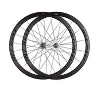 Juego de ruedas 700c con freno de llanta para bicicleta de carretera, delantera y trasera, llanta de aleación de aluminio de 40 mm, buje de carbono de liberación rápida para cassette de 8/9/10/11 ve