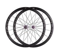 Juego de ruedas 700c con freno de llanta para bicicleta de carretera, delantera y trasera, llanta de aleación de aluminio de 40 mm, buje de carbono de liberación rápida para cassette de 8/9/10/11 ve