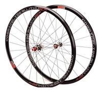 Juego De Ruedas 700C For Bicicleta Carretera con Cassette 7, 8, 9, 10 Y 11 Velocidades. Llanta Freno V/C, Rodamientos Sellados Cierre Rápido. 1585 G(Nero)