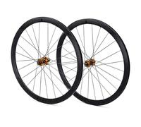 Juego De Ruedas 700C para Bicicleta De Carretera QR Rueda 9 * 100mm/9 * 135mm Llantas De Aleación De Aluminio para Bicicleta Freno De Disco Altura 30/40/50mm 7-12s Cassette(Gold,50mm)