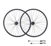 Juego De Ruedas Bicicleta De Montaña 26"/27,5"/29" De Aleación Aluminio Rodamientos Sellados Buje QR Freno De Disco 32 Agujeros 8-11 Velocidades(Black_27.5")