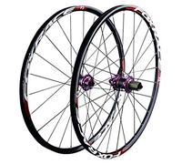 Juego de Ruedas Bicicleta Juego de Ruedas de Doble Pared para Bicicleta de 26" Y 27" Llanta de Aleación Buje de Fibra de Carbono Cassette de 7 8 9 10 Y 11 Velocidades 1620 G/Par (26 Pulgadas)