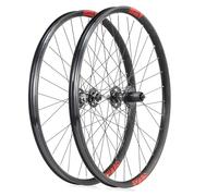 Juego De Ruedas Bicicleta Montaña Freno De Disco 26, 27,5 29 Pulgadas Ruedas Delanteras Traseras Dirt Jump Bike/XC/Am Llanta De Aleación De Aluminio 100/135 Mm(Black Red,27.5in)