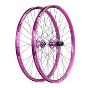 Juego De Ruedas Bicicleta Montaña Freno De Disco 26, 27,5 29 Pulgadas Ruedas Delanteras Traseras Dirt Jump Bike/XC/Am Llanta De Aleación De Aluminio 100/135 Mm(Purple,29in)