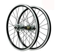 Juego de ruedas BMX de 20 pulgadas, llantas 406/451, freno de disco, juego de ruedas plegables, bujes con rodamientos sellados, soporte 24H, cassette de 7 a 12 velocidades, juego de ruedas QR