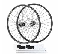 Juego De Ruedas Boost con Eje Pasante 15x110/12x148mm, Ruedas Delanteras Y Traseras De Bicicleta De Montaña XC/DH 26/27.5/29 Pulgadas Llanta De Doble Capa, Freno De Disco 7-12S(Black,26")