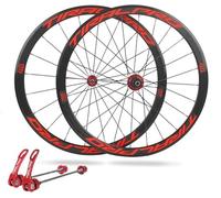 Juego de ruedas de 700C para bicicleta de carretera con frenos de llanta de liberación rápida, rueda delantera y trasera para bicicletas. Llanta de aleación de aluminio. Bujes de 20/24 orificios para