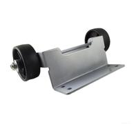 Juego de ruedas de acero para estufa de terraza, fácil montaje (plata) | Ruedas de nailon sólido, movilidad suave, resistente a la intemperie, para radiadores de tubo de cristal