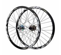 Juego De Ruedas De Bici De Montaña 24" 26" 27,5" 29" Aluminio Rueda Delantera Y Trasera con Freno De Disco 9 * 100/10 * 135mm QR, Llanta De Doble Capa, Cassette De 7-12 Velocidades(Gray,29")