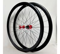 Juego De Ruedas De Bicicleta 700C Ruedas De Bicicleta De Carretera con Cubierta De 40 Mm De Profundidad Llantas De Doble Pared Juego De Ruedas Delanteras Y Traseras F,700C