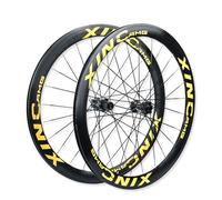 Juego De Ruedas De Bicicleta De Carretera 700C 23-35C Cubierta, Ruedas Traseras Y Delanteras con Freno De Disco 100/135mm QR, Llanta De Doble Pared De 40mm, Casete De 7-12 Velocidades