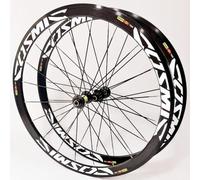 Juego de ruedas de bicicleta de carretera 700C * 23C-25C-28C 40 / 50MM Aleación de aluminio C / V Liberación de llanta de freno para bujes rápidos de 7 8 9 10 11 velocidades 20H 120 clics,blanca,40mm