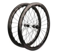 Juego De Ruedas De Bicicleta De Carretera 700C Llanta De Fibra De Carbono De 50mm, Bloqueo Central 100/142mm Eje Pasante, Casete De 7-12 Velocidades, Cubierta 23-42C, F/V, 120 Clics