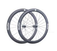 Juego De Ruedas De Bicicleta De Carretera De Carbono 700C Trinquete 36/60T 50mm Llantas De Ciclismo Sin Cámara, Ruedas De Eje Pasante con Bloqueo Central, Casete De 8-12 Velocidades(36T)