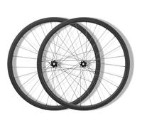 Juego De Ruedas De Bicicleta De Carretera De Fibra De Carbono 700C, Altura 28/32/35/38/42/45/50/55/60/65/73 Mm Eje Pasante Freno De Disco Con Bloqueo Central Bujes 24H For Casete De 8/9/10/11/12(32mm)