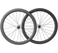 Juego De Ruedas De Bicicleta De Carretera De Fibra De Carbono 700C, Llantas De 38/45/50 Mm, Eje Pasante, Bujes De Freno De Disco Center-Lock, Compatible Con Casetes De 7/8/9/10/11/12 Velocidades,38mm