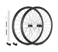 Juego De Ruedas De Bicicleta De Carretera Grava 700C Rodamiento Sellado, Bloqueo Central Eje Pasante, Llantas De Aluminio Ultraligeras 30mm Rueda De Ciclocross, Cuerpo De Buje Libre HG/XDR(Gray,HG)