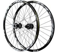 Juego De Ruedas De Bicicleta De Montaña 26/27.5/29In Llantas De Doble Pared Ruedas De Liberación Rápida Freno De Disco 32H Buje Delantero Y Trasero Para Cassette De 7-12 Velocidades,Gris,29inch