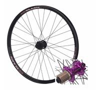 Juego de ruedas de bicicleta de montaña, borde de impulso de eje pasante para freno de disco, ruedas delanteras y traseras, perfecto para salto de suciedad y conducción en senderos