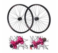 Juego de ruedas de bicicleta de montaña, borde de impulso de eje pasante para freno de disco, ruedas delanteras y traseras, perfecto para salto de suciedad y conducción en senderos